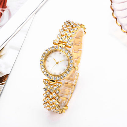 Women’s Fashion Alloy Watch Elegant Slim Design in Gold,