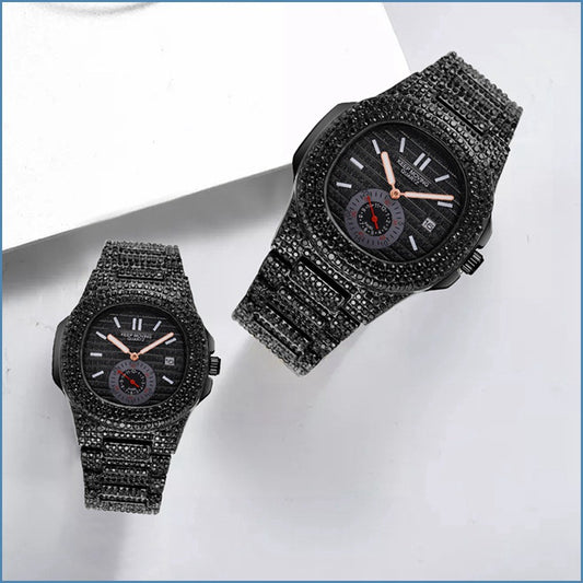 Men’s Quartz Casual Watch  Waterproof 30M with Calendar & Mineral Glass Mirror