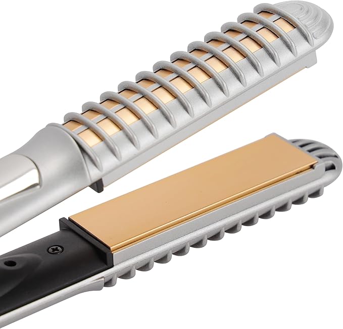 2-in-1 Hair Straightener & Curler Ceramic Styling Tool with Adjustable Temperature