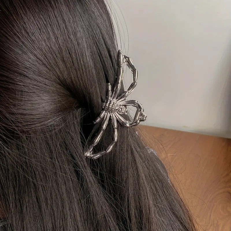 Hip Hop Fox Hair Clip Electroplated Metal in Silver, Black & Gold