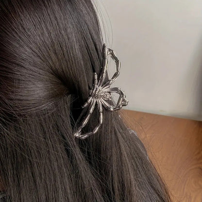 Hip Hop Fox Hair Clip Electroplated Metal in Silver, Black & Gold