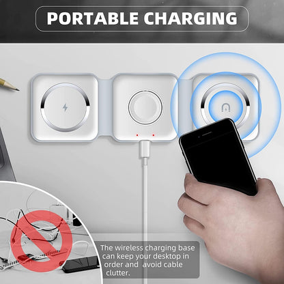 3-in-1 Wireless Charging Station – Fast Charge iPhone, Apple Watch & AirPods