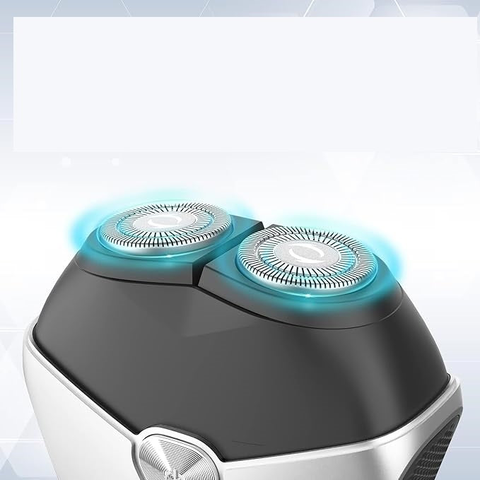 Men’s Electric Shaver 3D Rotary Waterproof Razor with USB-C Rechargeable Battery