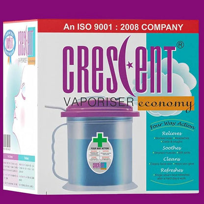 Crescent Economy Vaporiser Multi Purpose Steam Inhaler for Cold Relief, Skincare & Relaxation