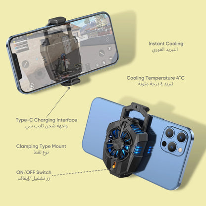 Hoco GM10 Mobile Phone Cooler Ultra-Fast Cooling for 4.5–7 inch Phones