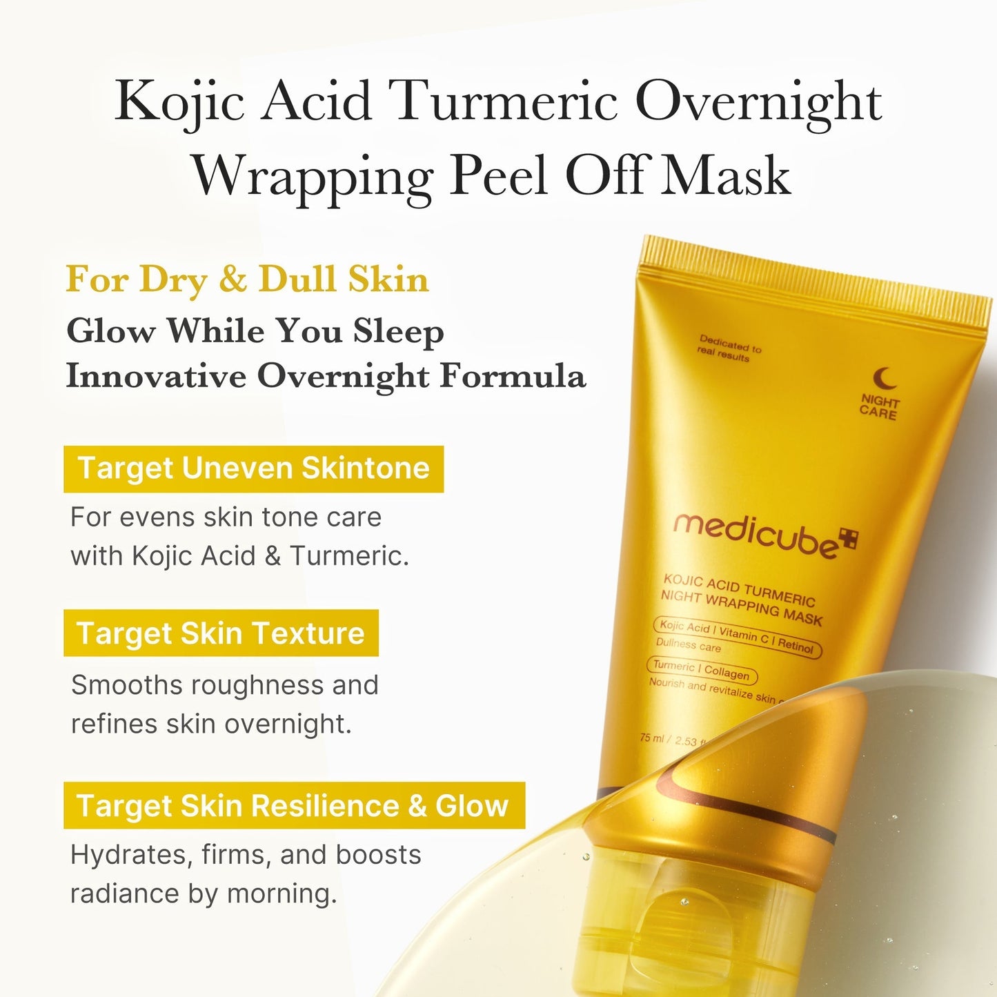 Medicube - Kojic Acid Turmeric Night Wrapping Mask (Original)