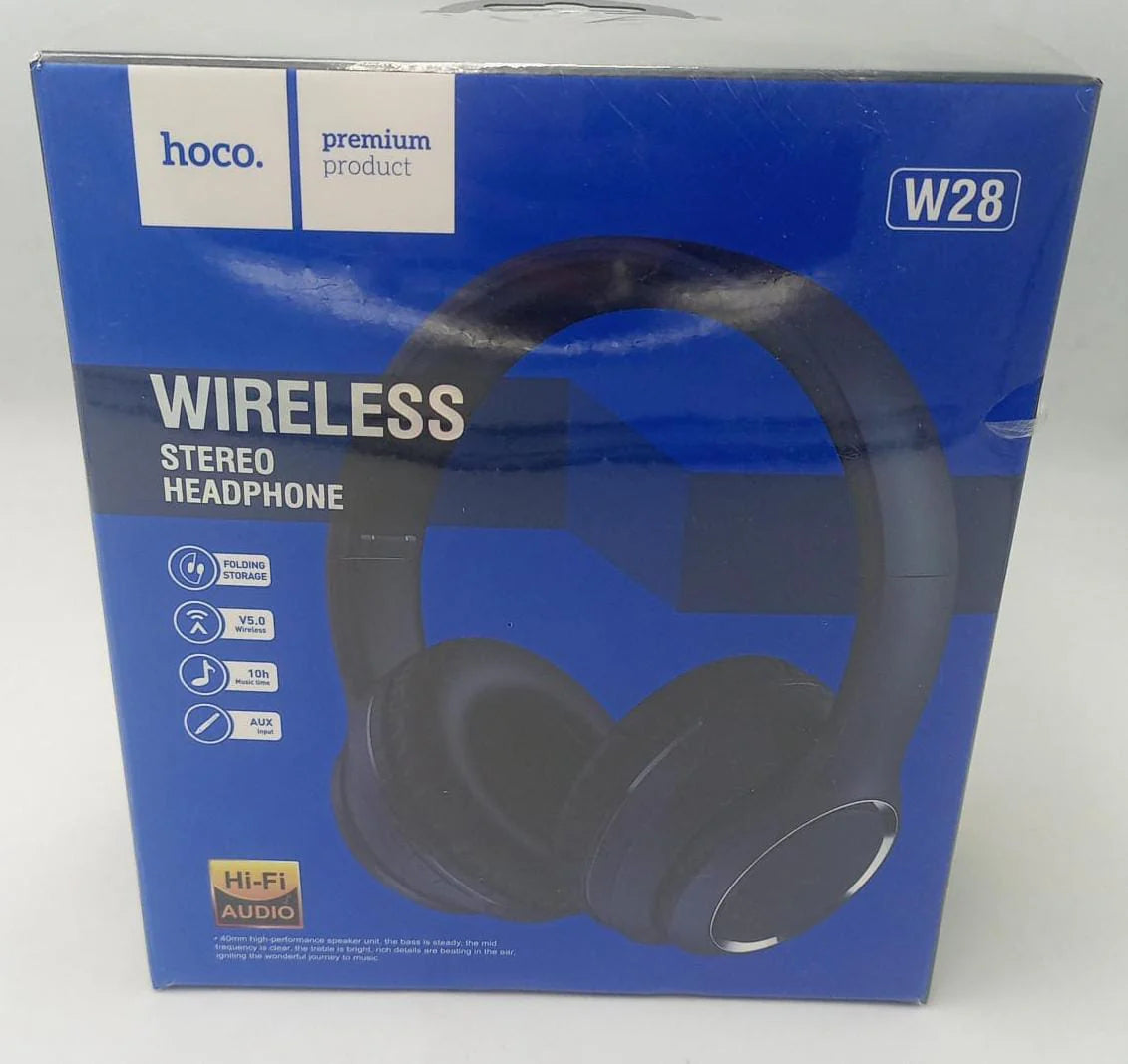 Hoco W28 Wireless Stereo Headphones Premium Sound & Comfort