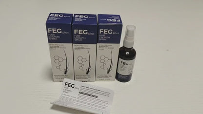 FEG Plus Hair Growth Spray Anti Hair Loss Treatment with Anagain, Procapil & Seaweed Extract